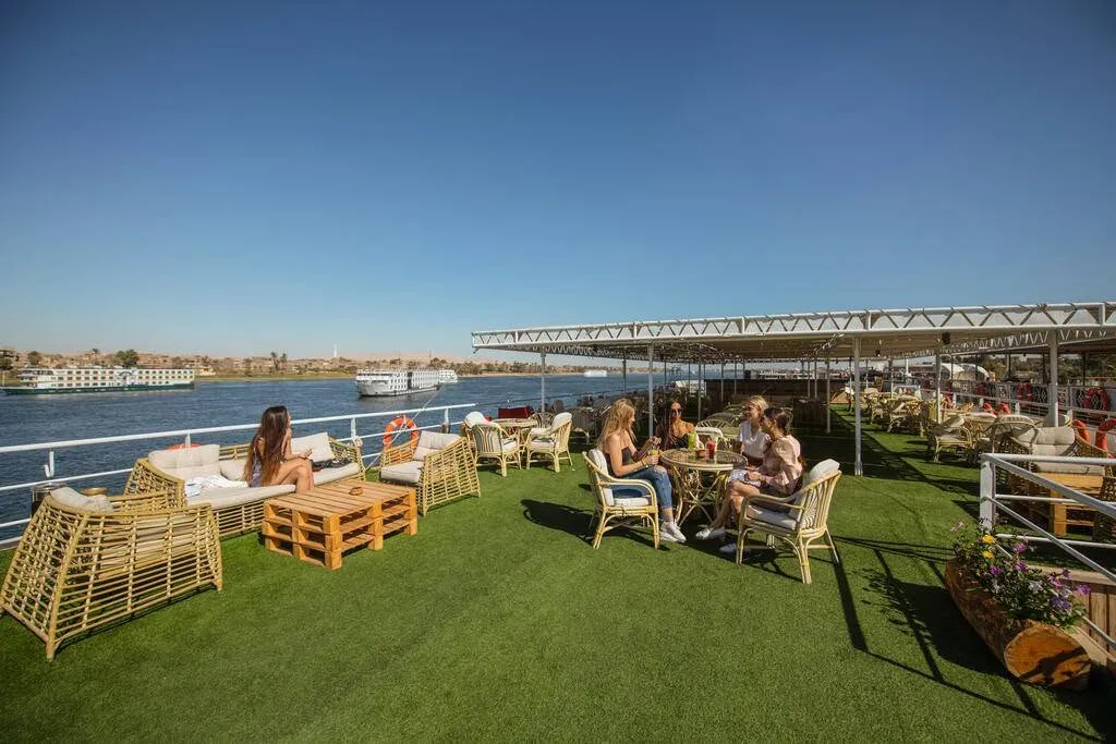 Sun deck of the SUNRISE Mahrousa Nile Cruise Nile cruise